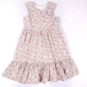 Pastourelle by Pippa & Julie Floral Fit and Flare Ruffle Hem Dress Girls Size 16